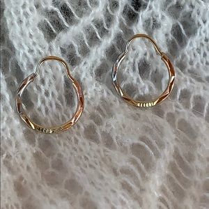 Gold hoop earrings